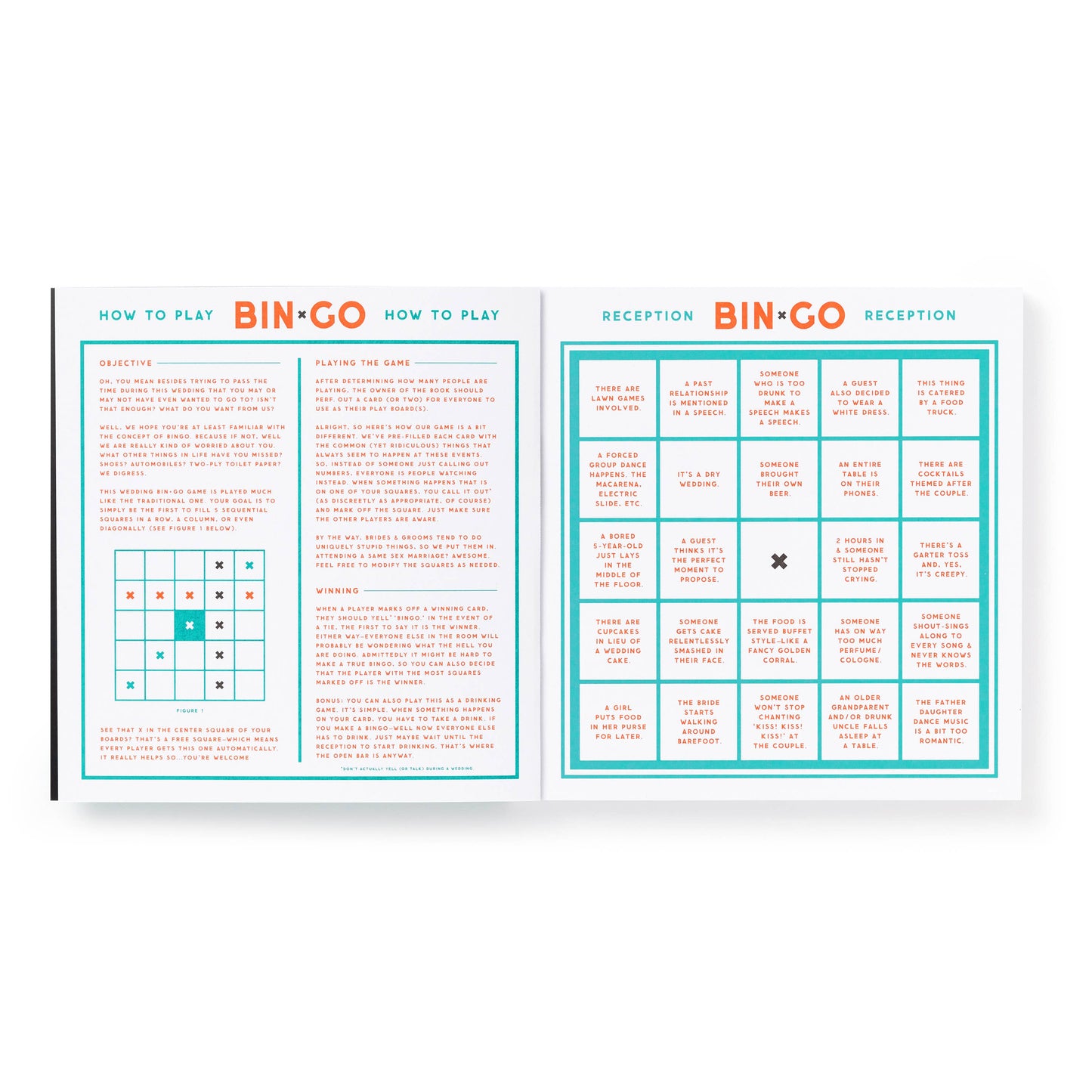 Bin-go Endure A Wedding Bingo Book