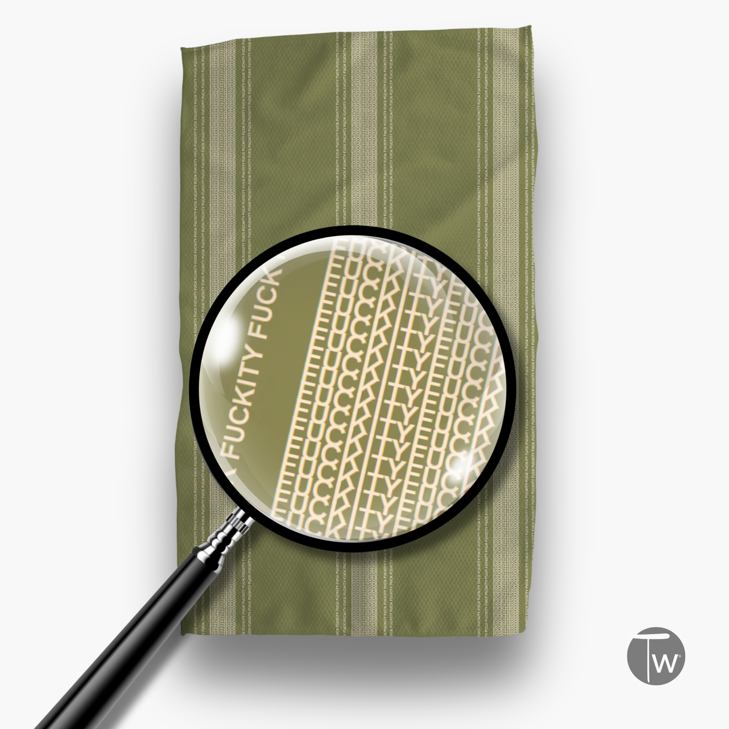 Green Illusion Tea Towel