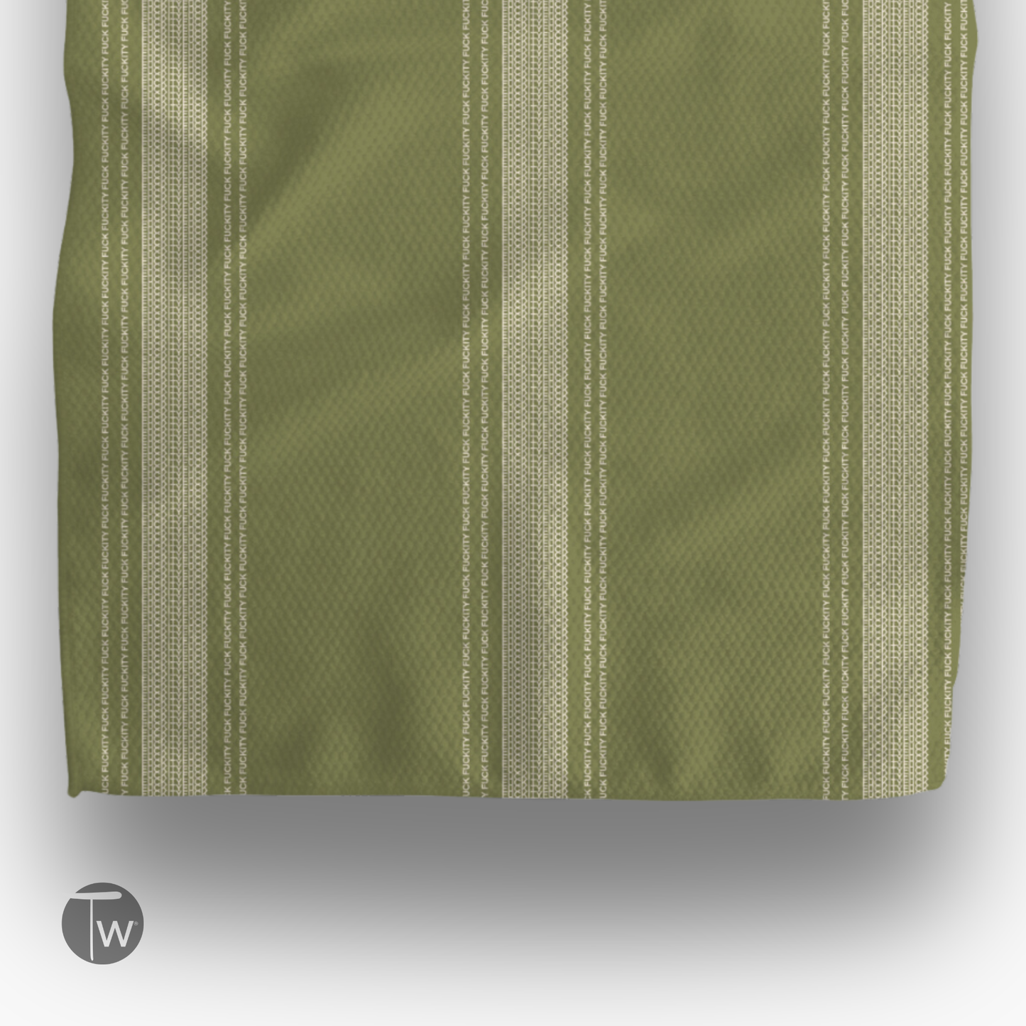 Green Illusion Tea Towel