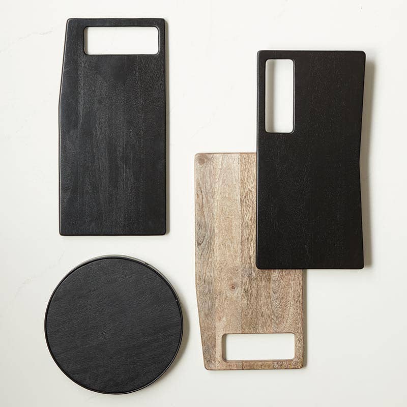 Black Organic Handle - Serving Board