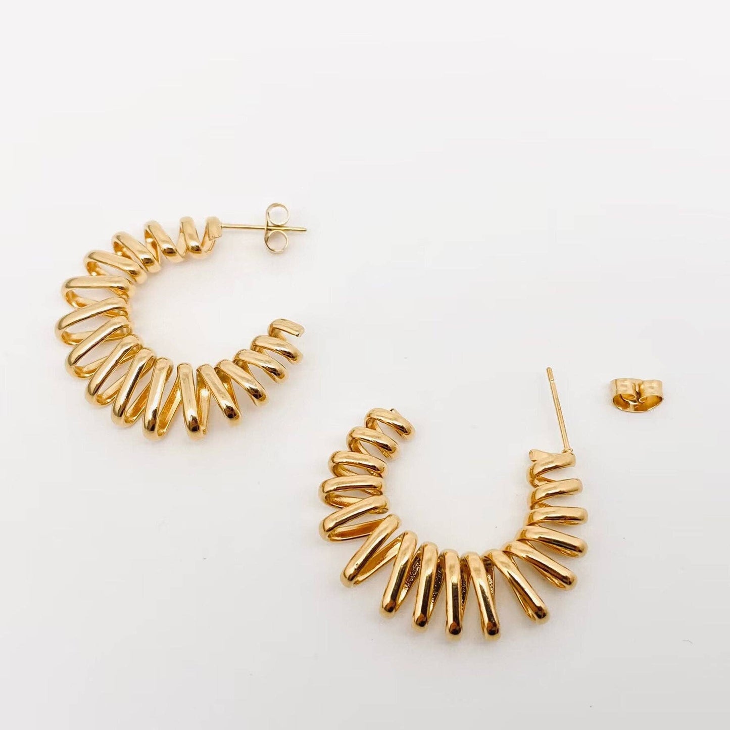 Time Flies Hoop Earring