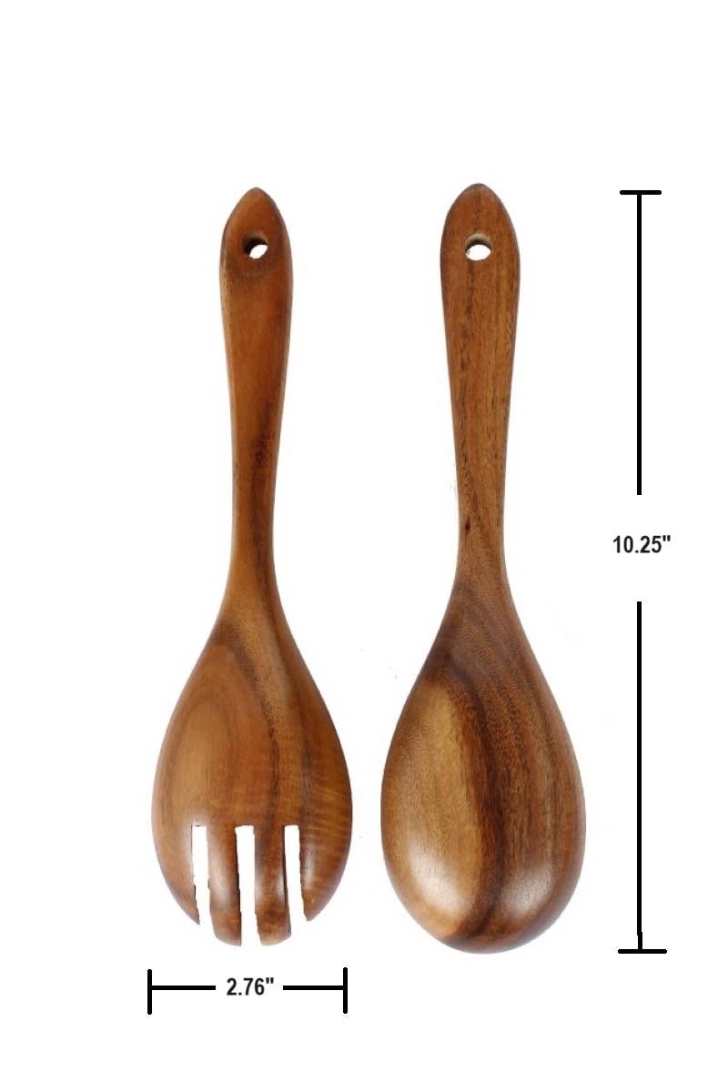 Natural Acacia Wood Cooking Utensil Set