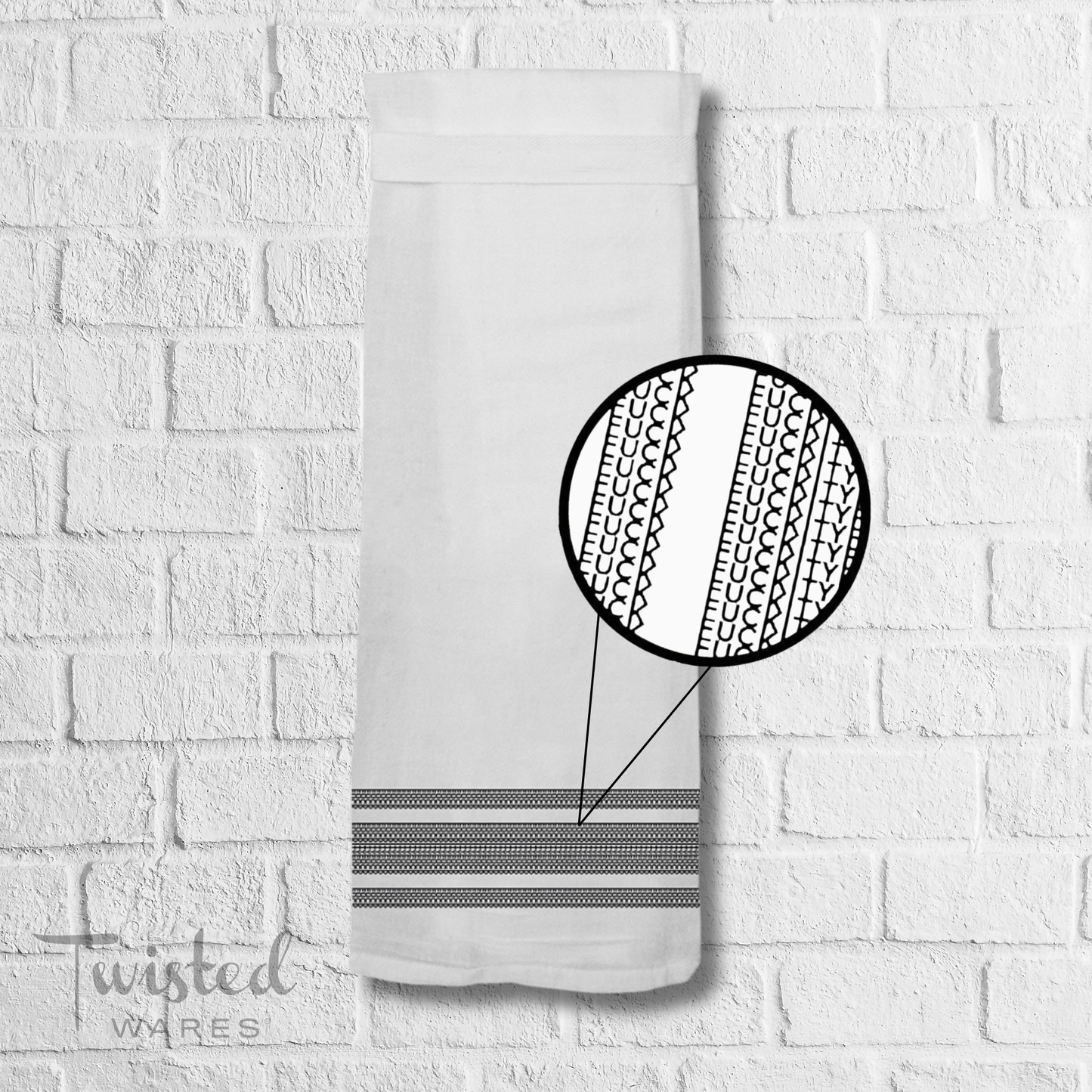 Stripe Illusion Tea Towel