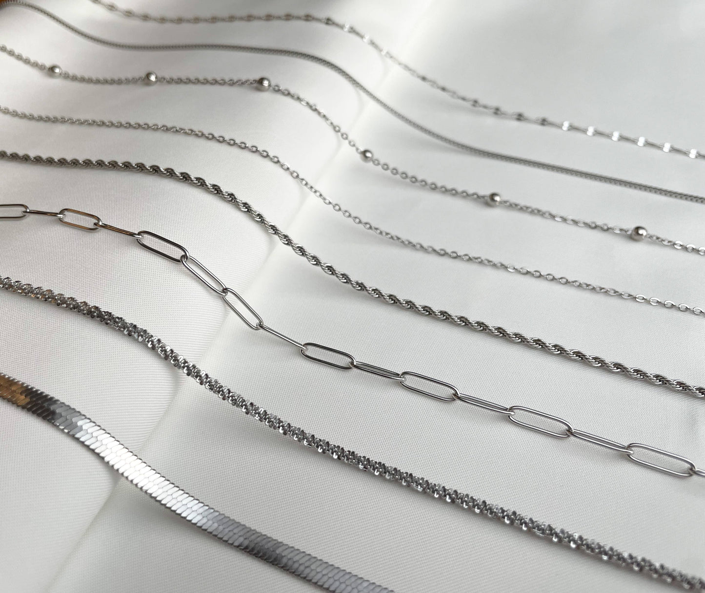 Dainty Stainless Steel Chain Necklace (Various styles)