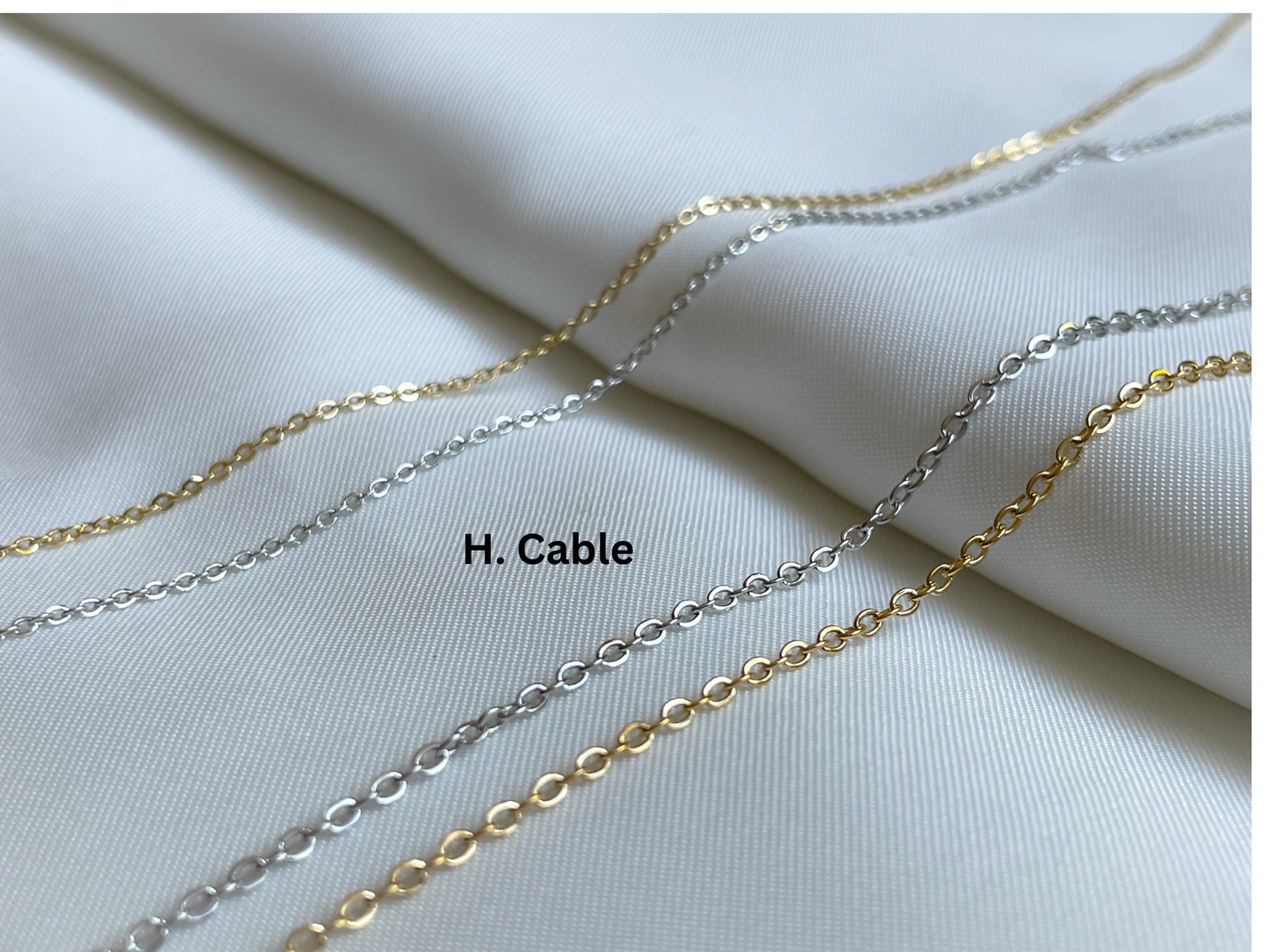 Dainty Stainless Steel Chain Necklace (Various styles)