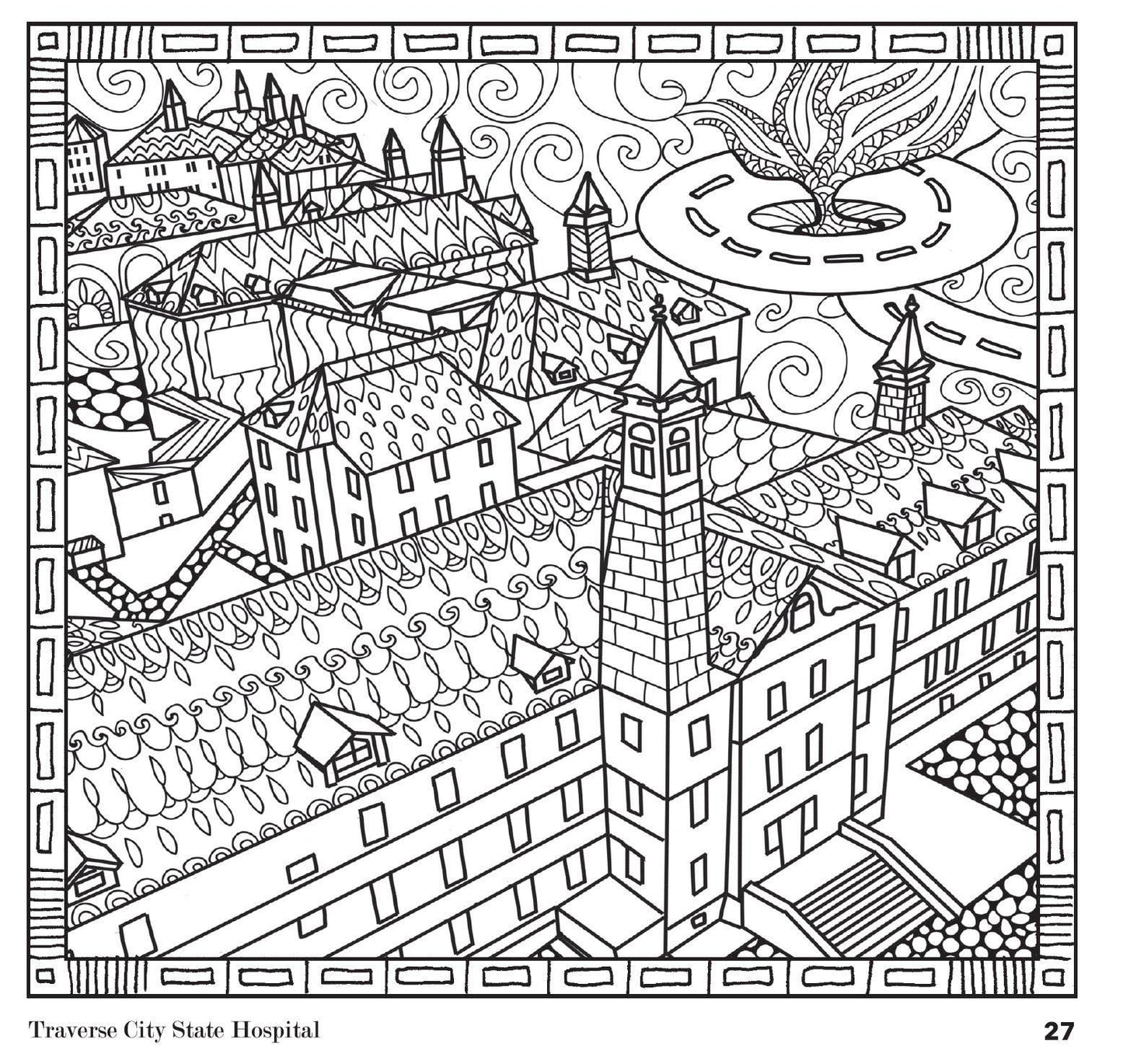 Etchings: The Traverse City Coloring Book for Grown-Ups