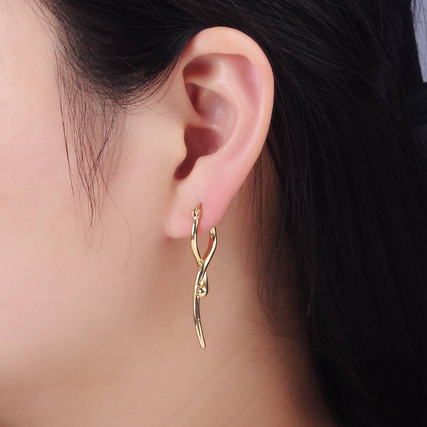 Snake Minimalist Earring