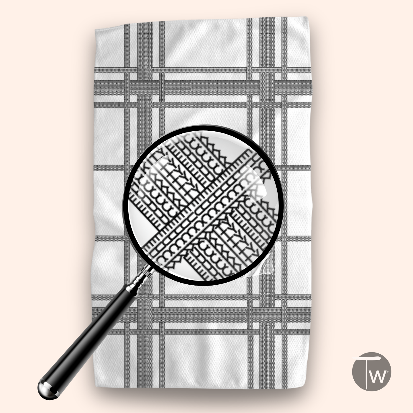 Plaid Stripe Illusion Tea Towel