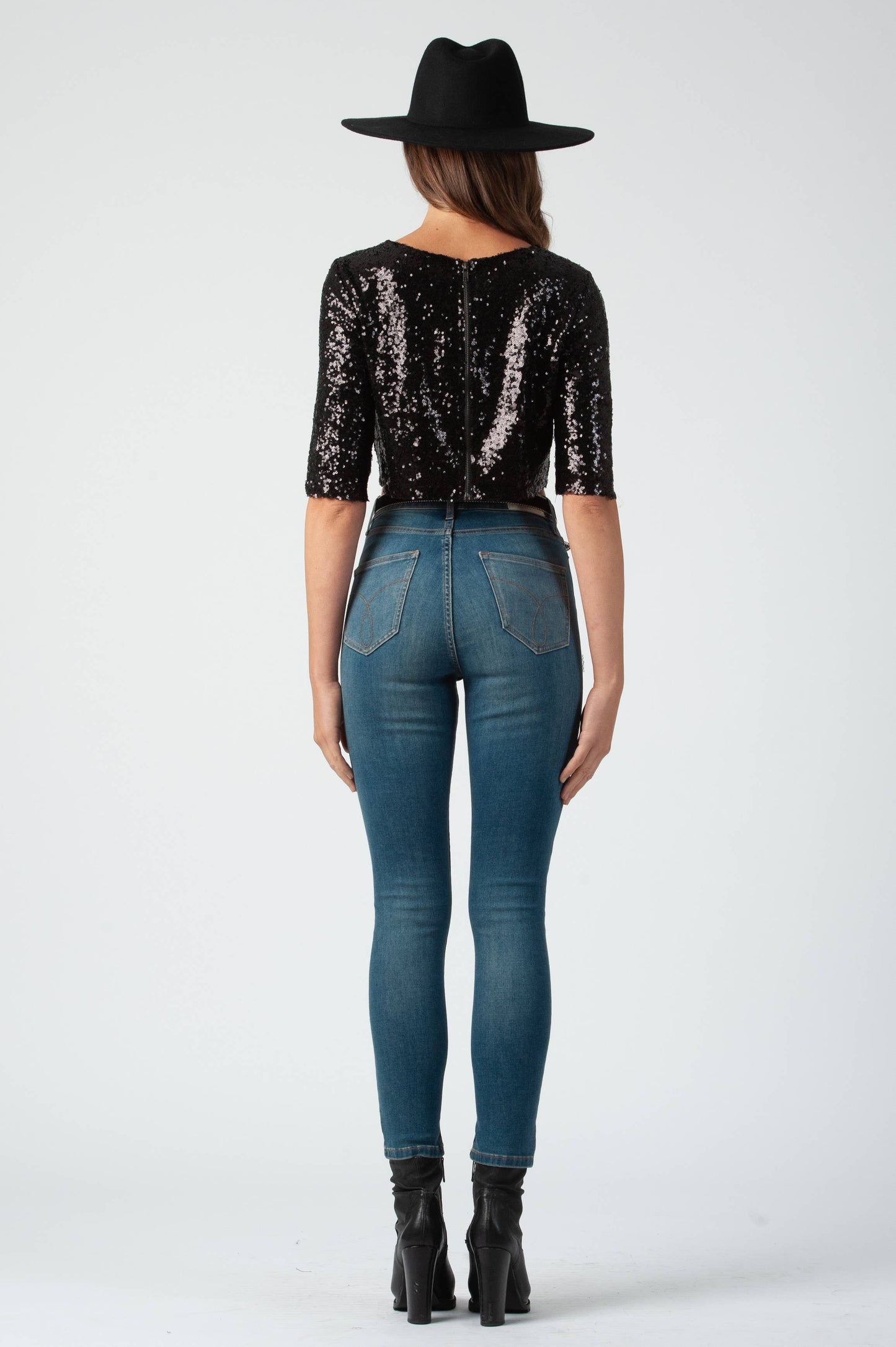 Missy Sequin Crop Top