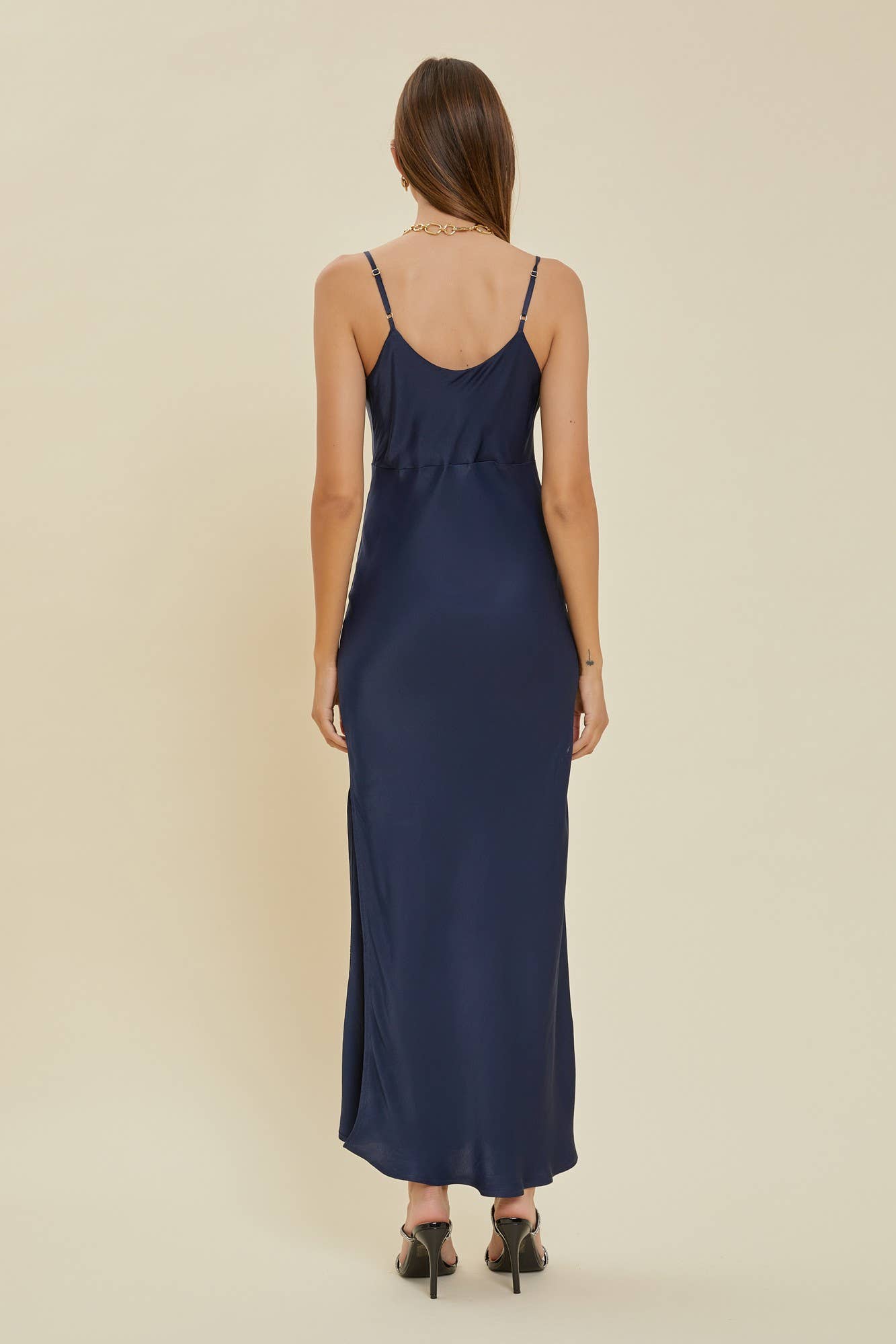Cowl Neck Slip Dress