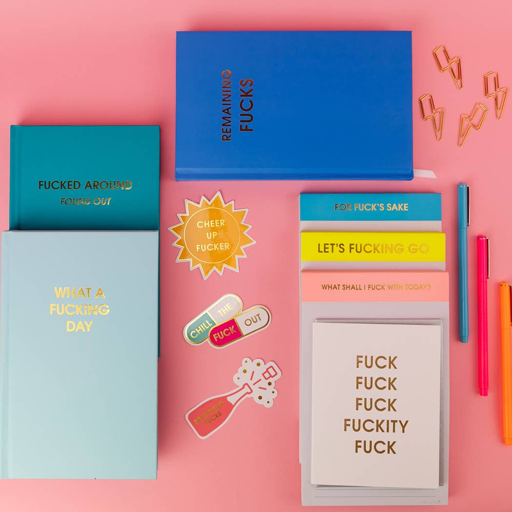 Let's Fucking Go - Lined Notepad - Perforated Sheets - Bright Yellow
