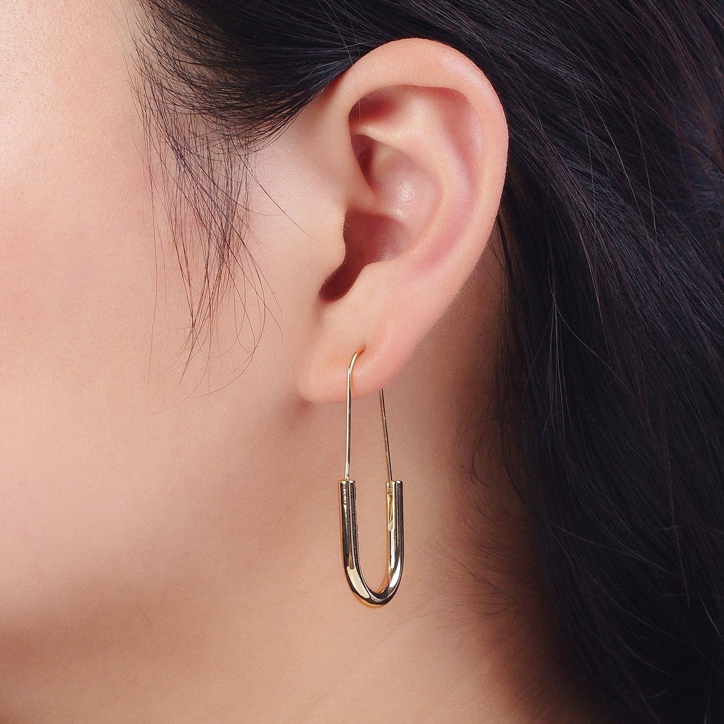 Crescent U Earring