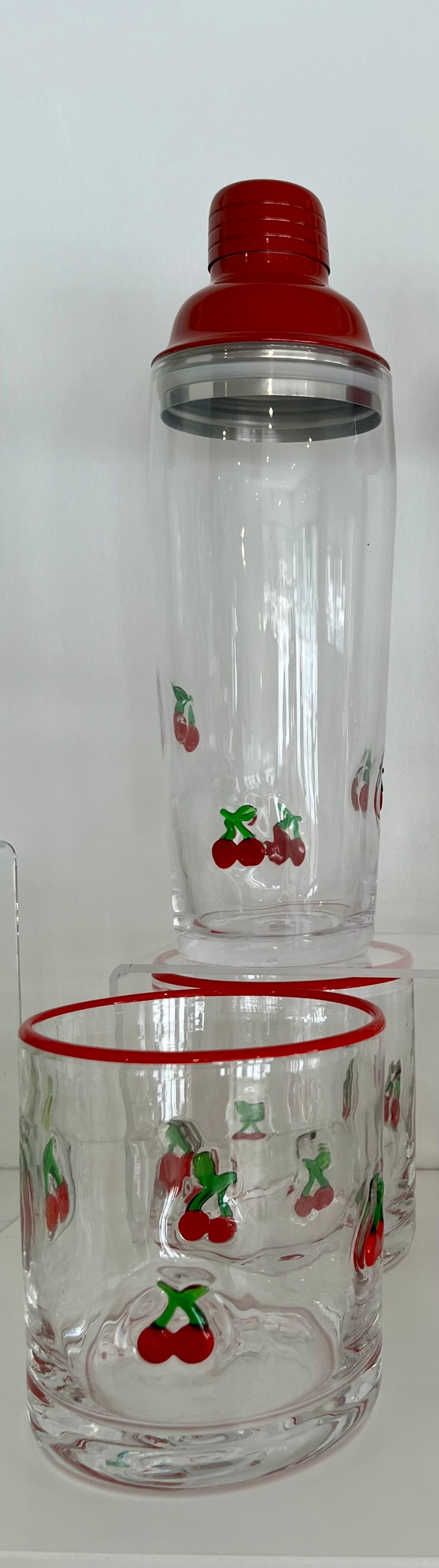 Glass Shaker and Cups