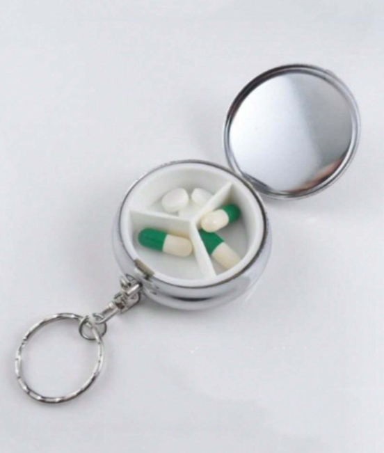 Keychain Travel Pill Box