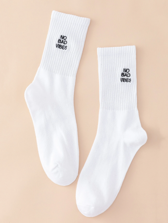No Bad Vibes Socks