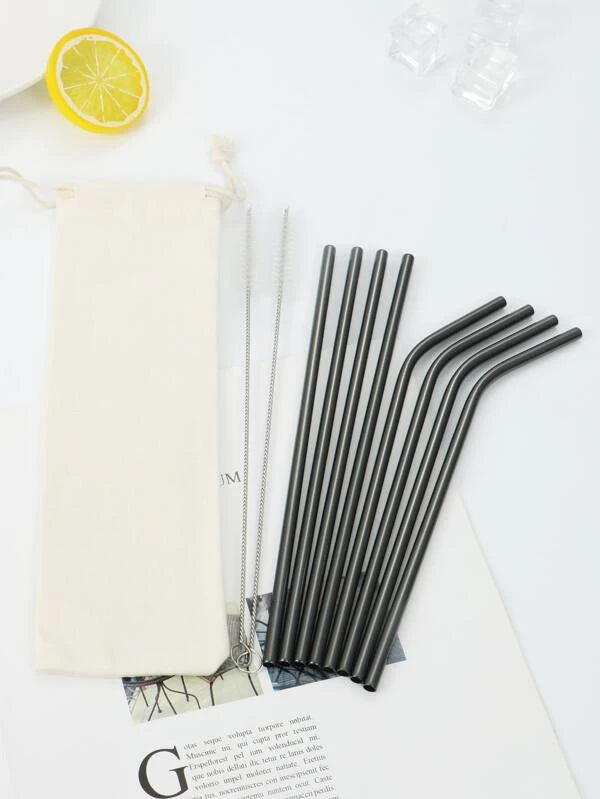 Reusable Straw and Brush Set