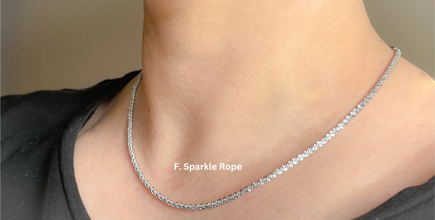 Dainty Stainless Steel Chain Necklace (Various styles)