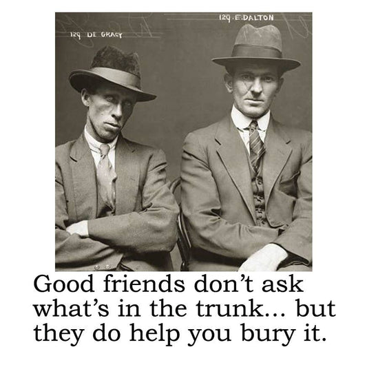 Big House Air Freshener, Car Freshener, Good friends don't..