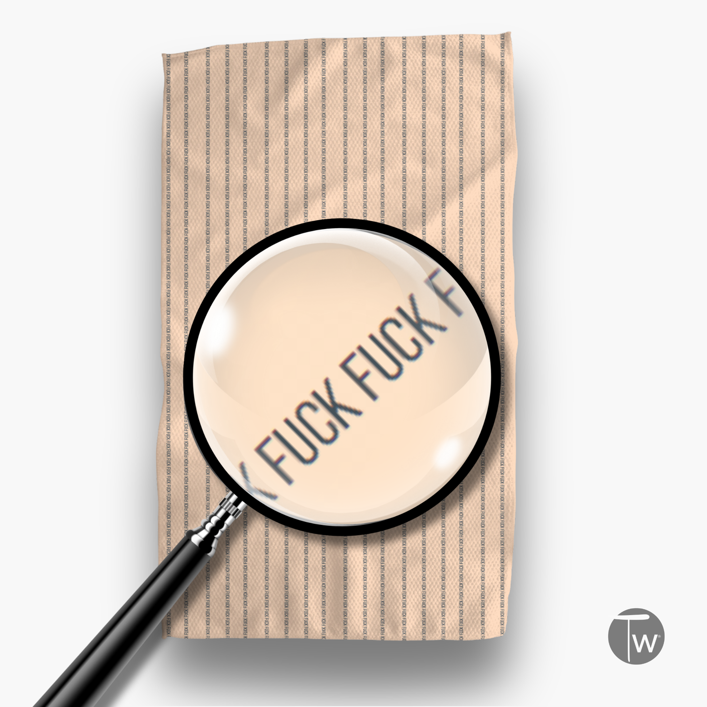 Brown Illusion Tea Towel
