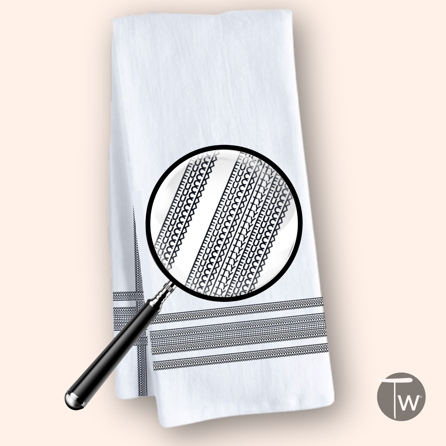 Stripe Illusion Tea Towel