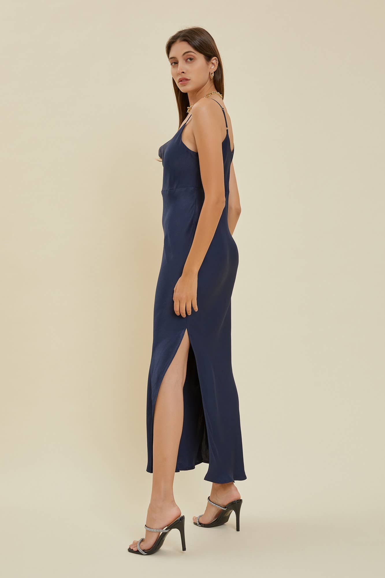 Cowl Neck Slip Dress