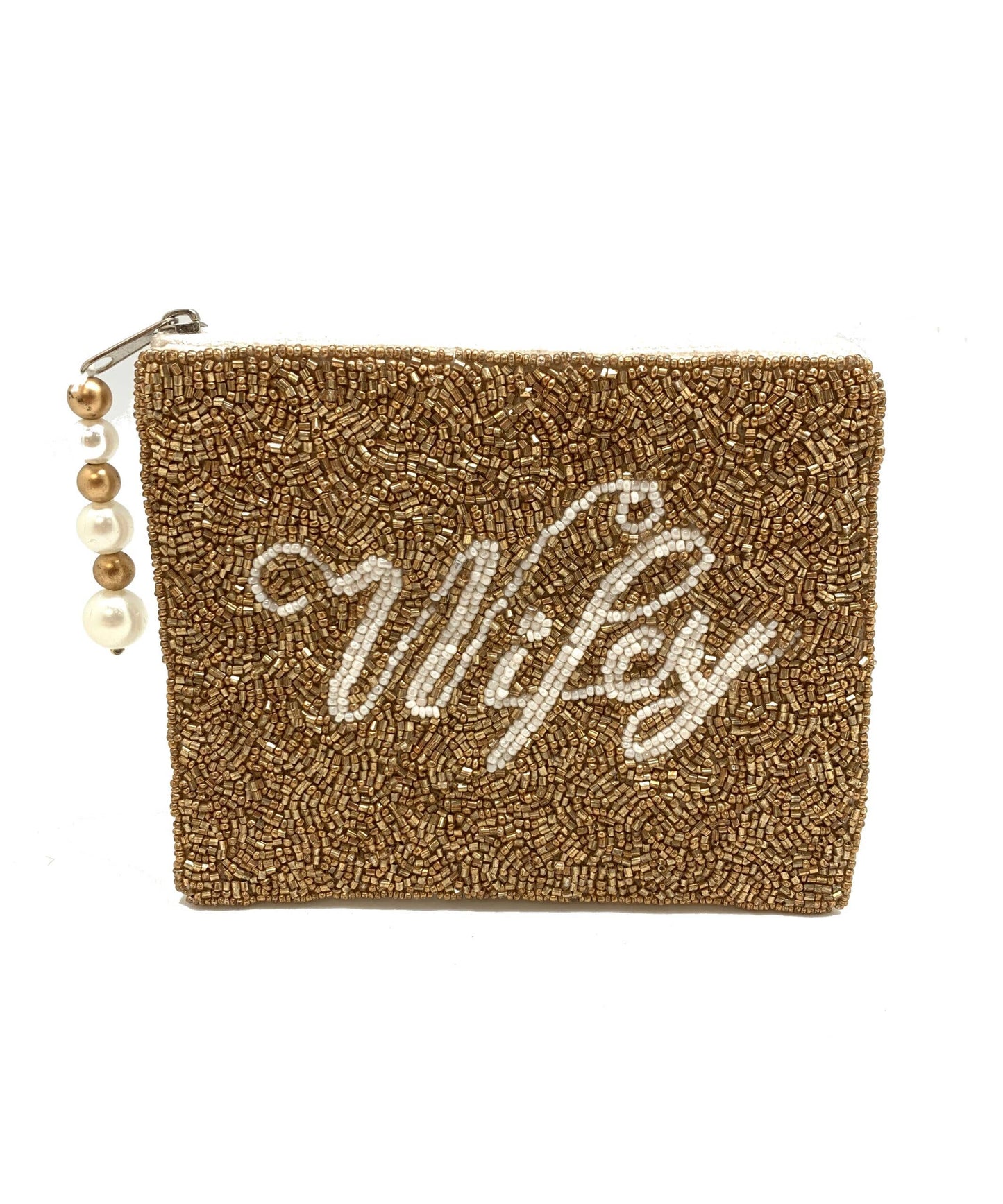 beaded coin purse- Wifey