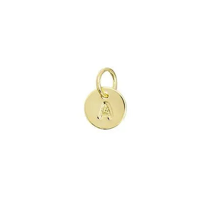 Tiny Initial Letter Charm