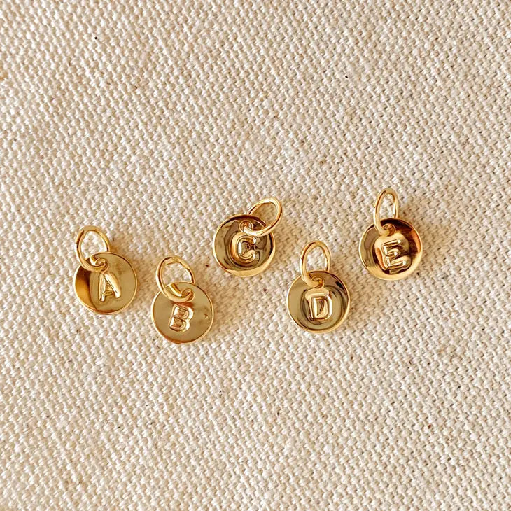 Tiny Initial Letter Charm