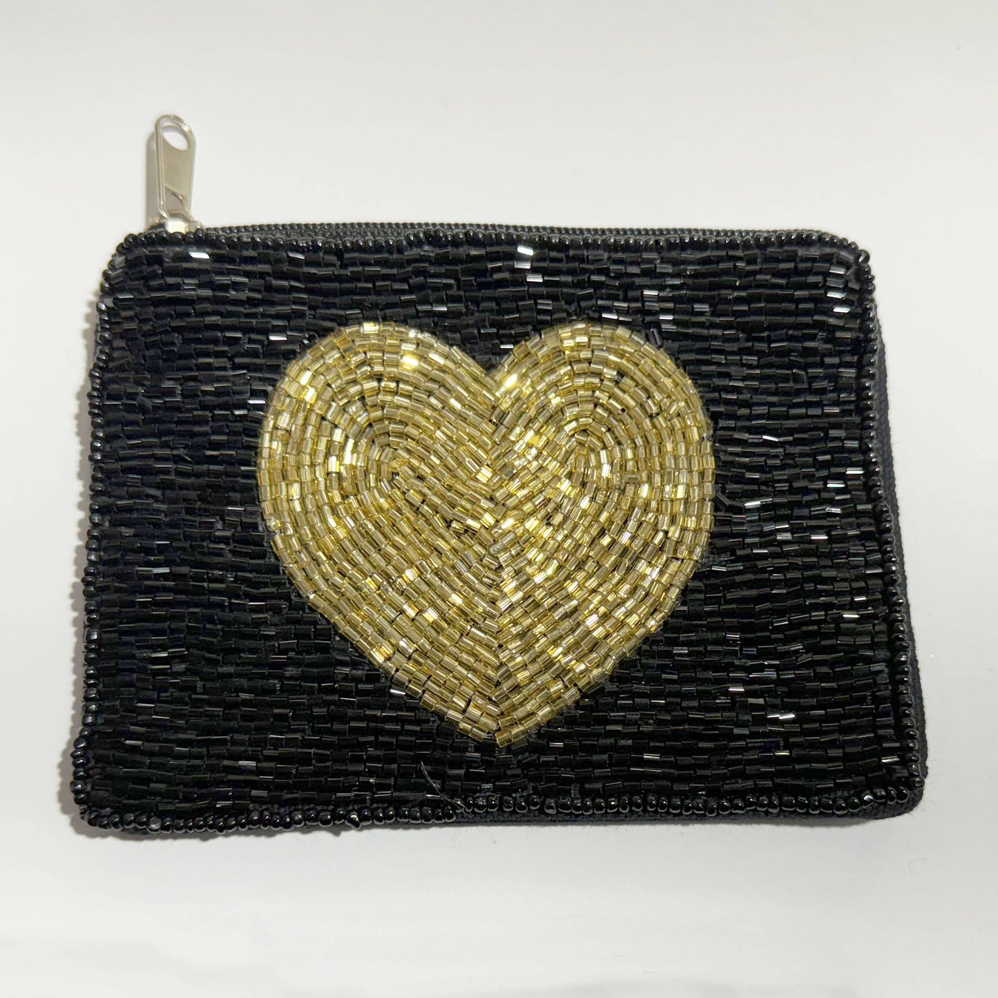 beaded coin purse- HEART