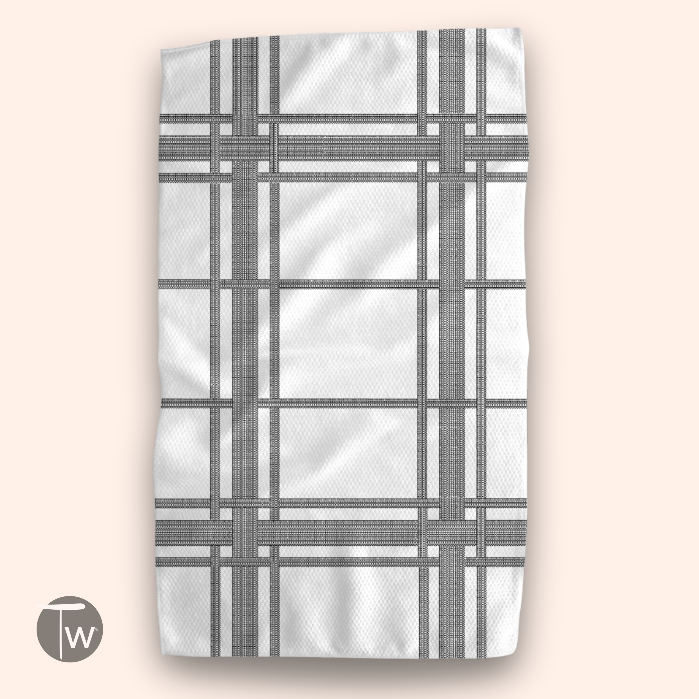 Plaid Stripe Illusion Tea Towel