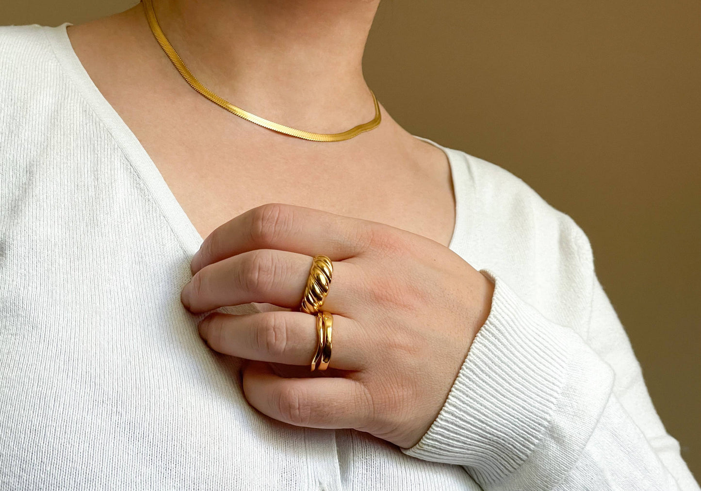 Bold Croissant Ring