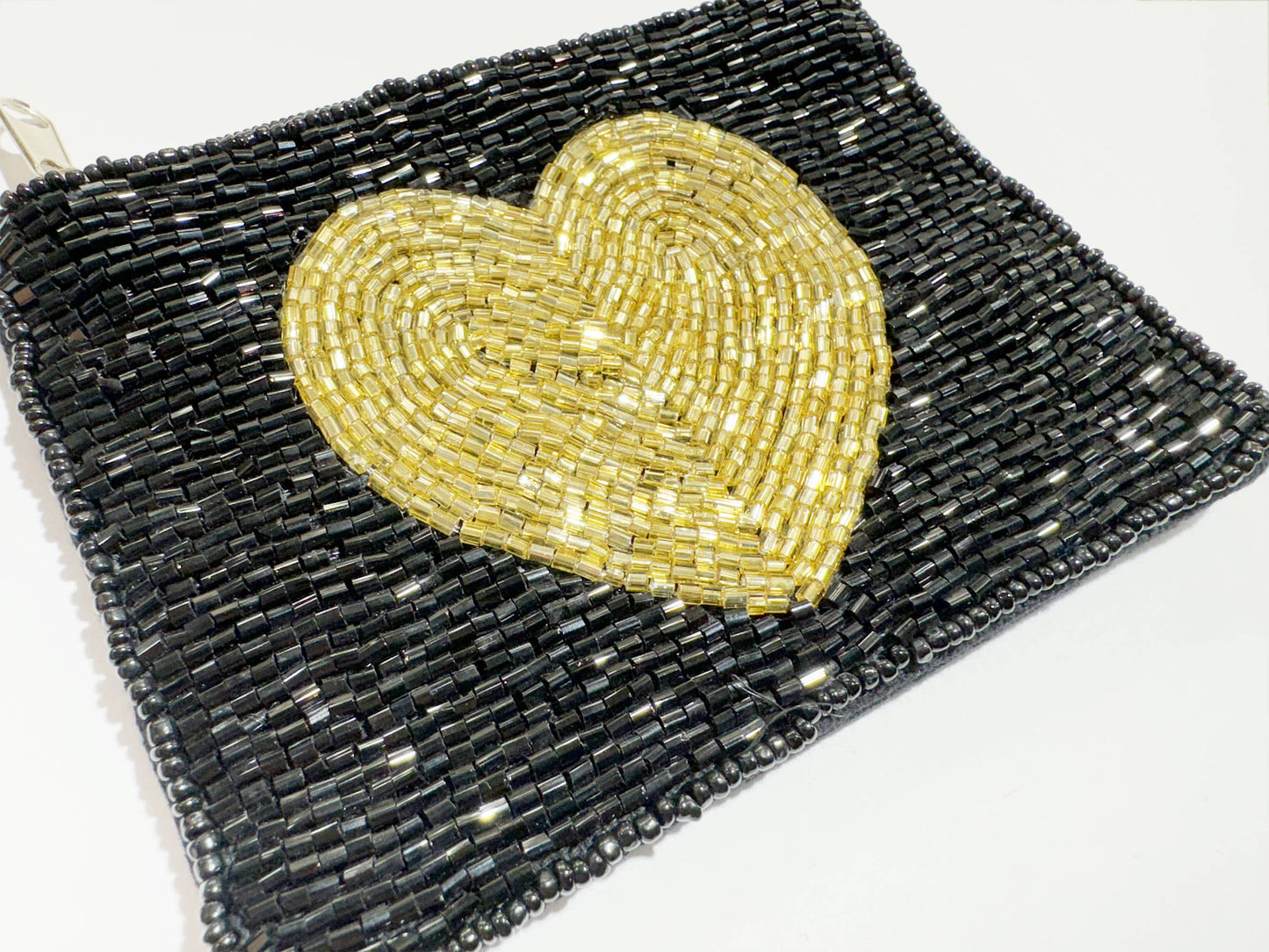 beaded coin purse- HEART
