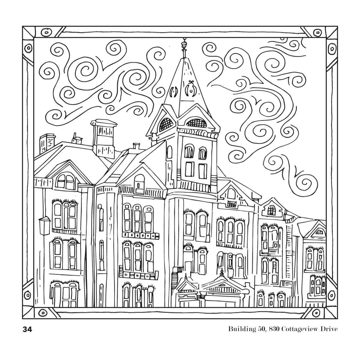 Etchings: The Traverse City Coloring Book for Grown-Ups