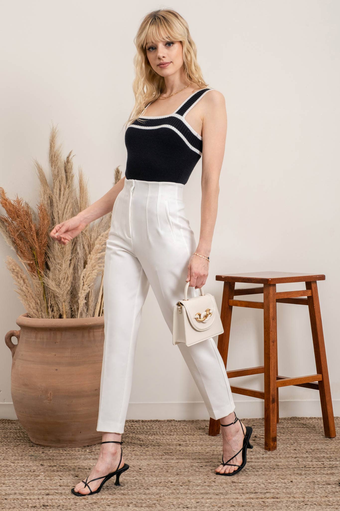 Over the Line Knit Top