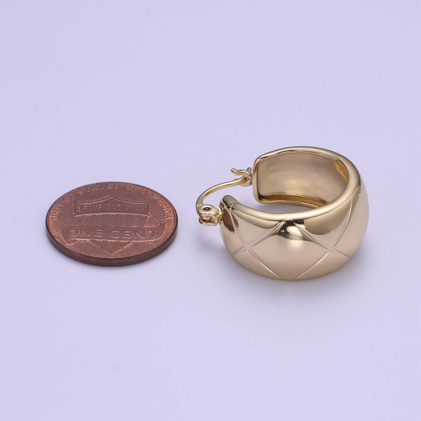 Thick Quilt Earring