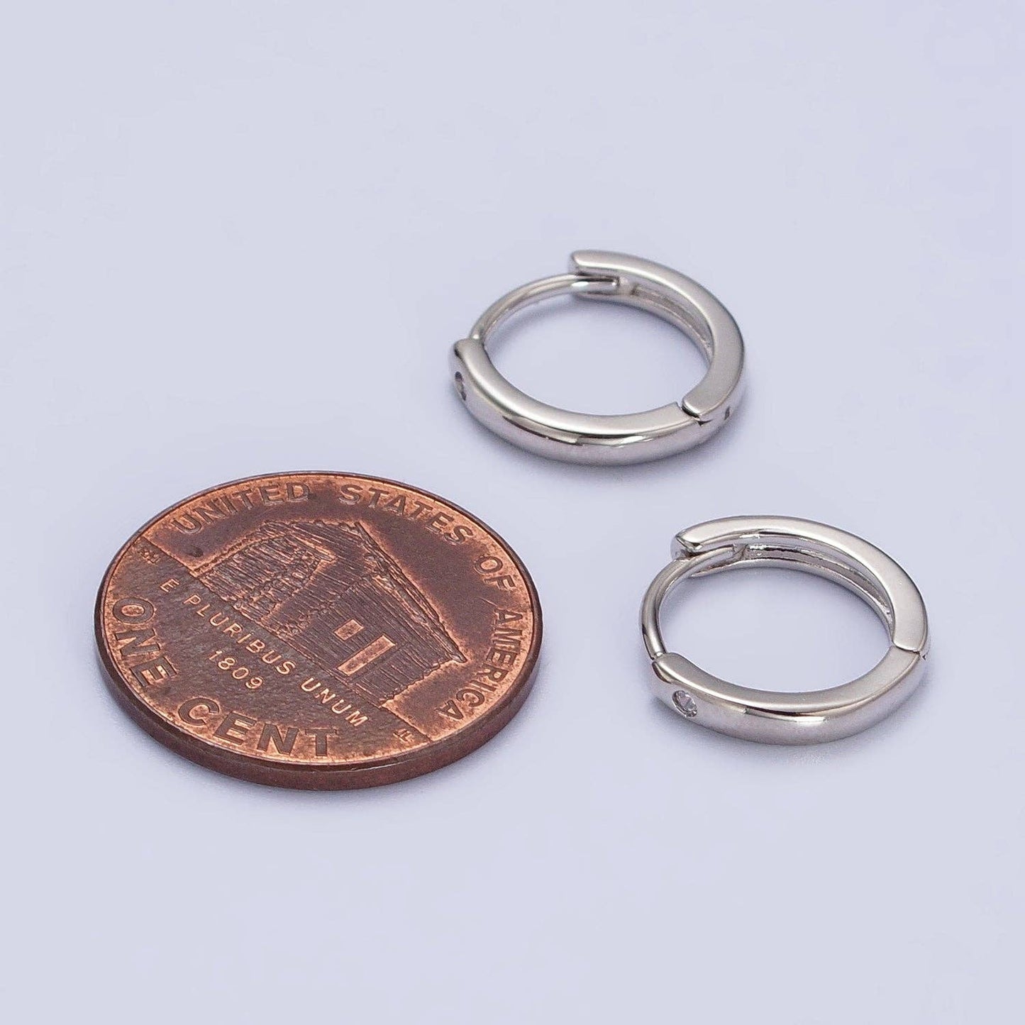 Minimalist Silver Huggie Earring