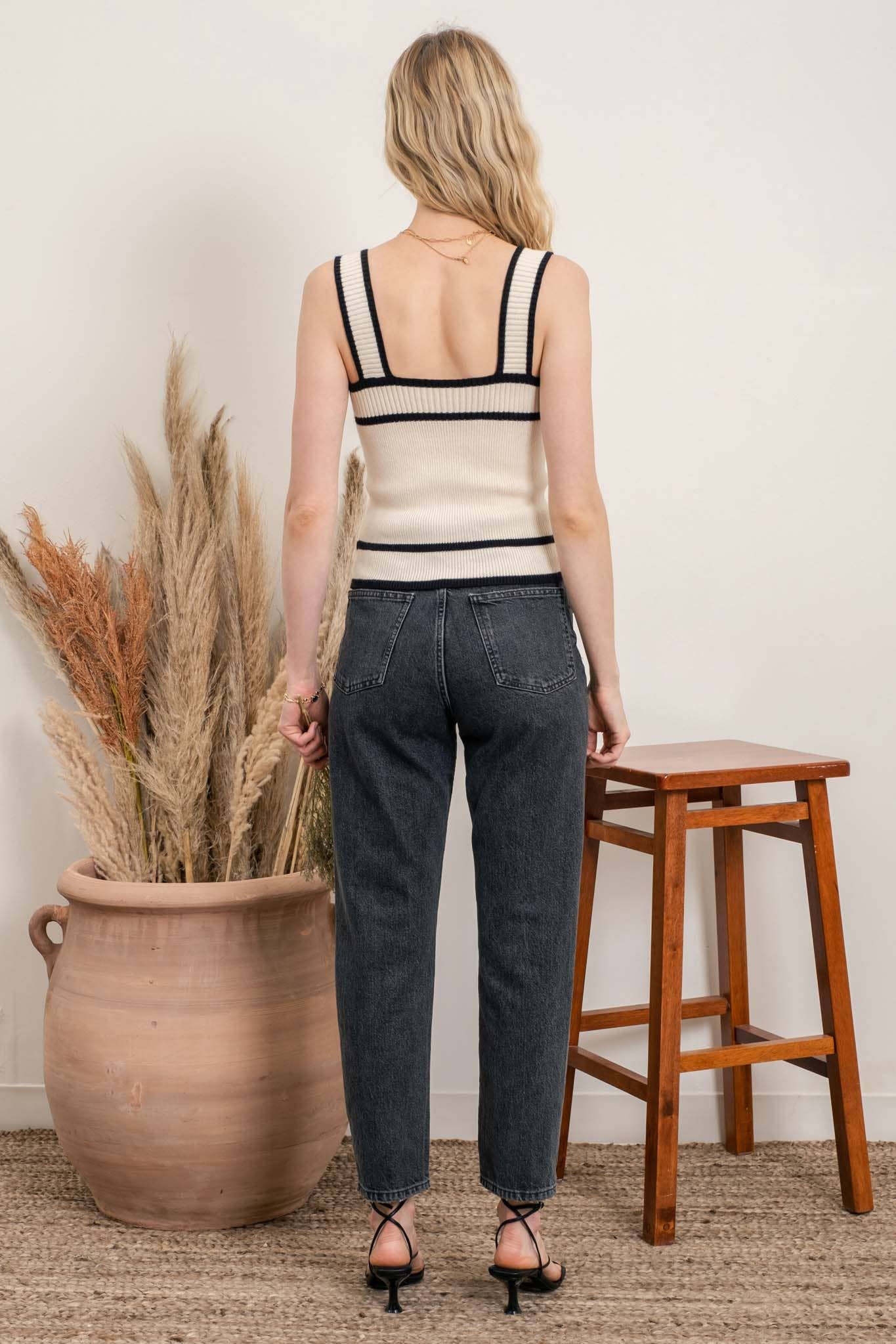 Over the Line Knit Top