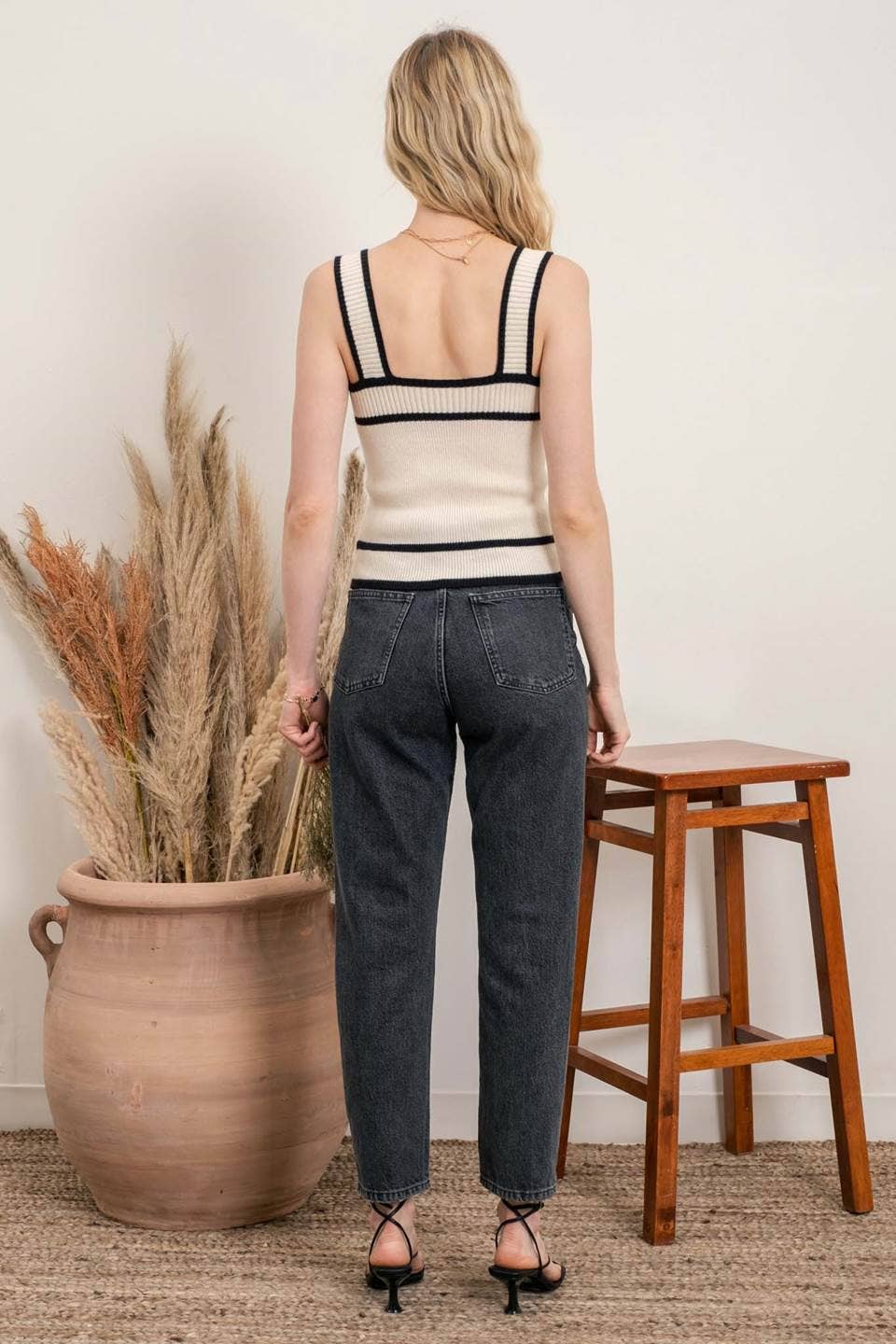 Over the Line Knit Top