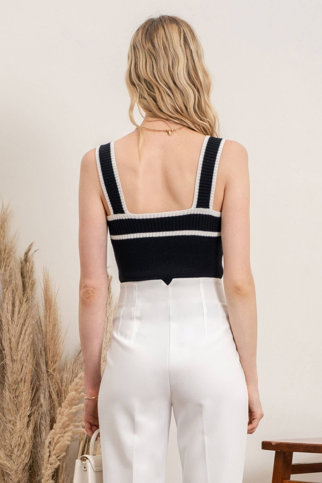 Over the Line Knit Top
