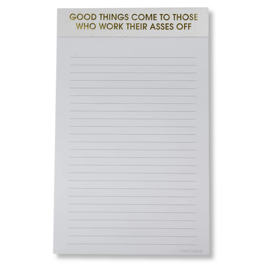 Good Things Come - Lined Notepad - Perforated Sheets - Hystar White