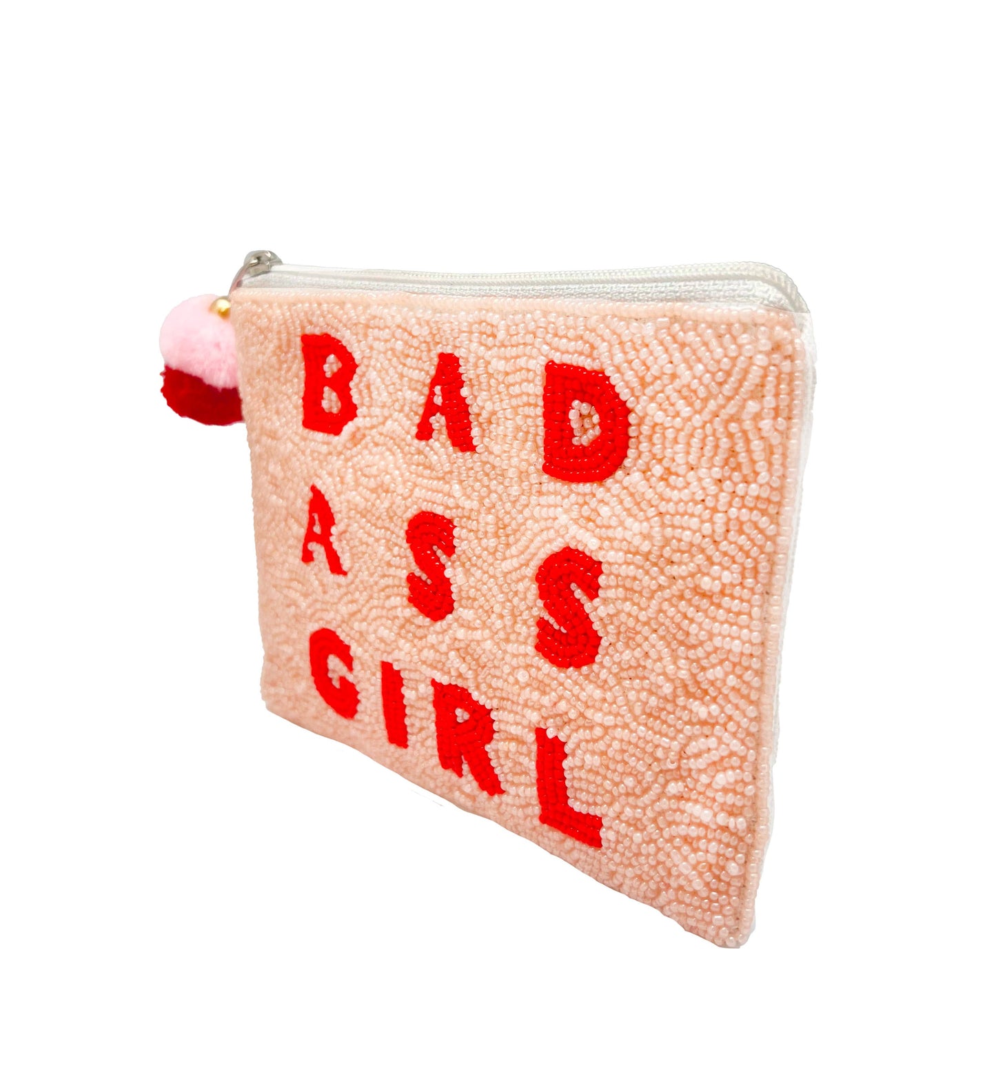 beaded coin purse- BADASS GIRL
