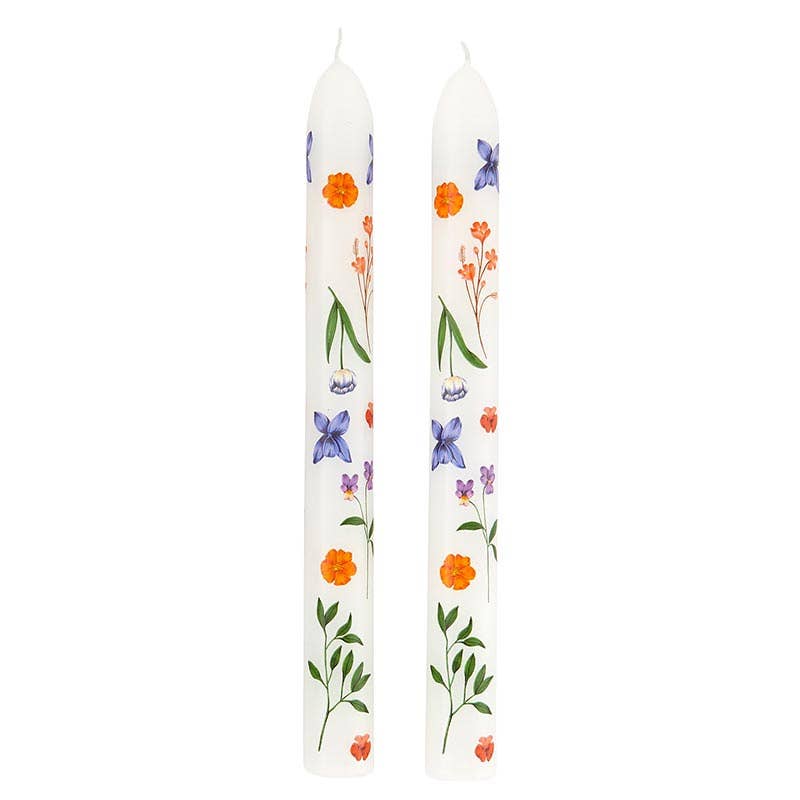 Taper Candle Boho Flower