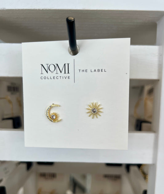 Sun + Moon Earring