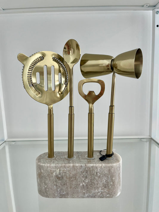 Gold Drink Mixer Set