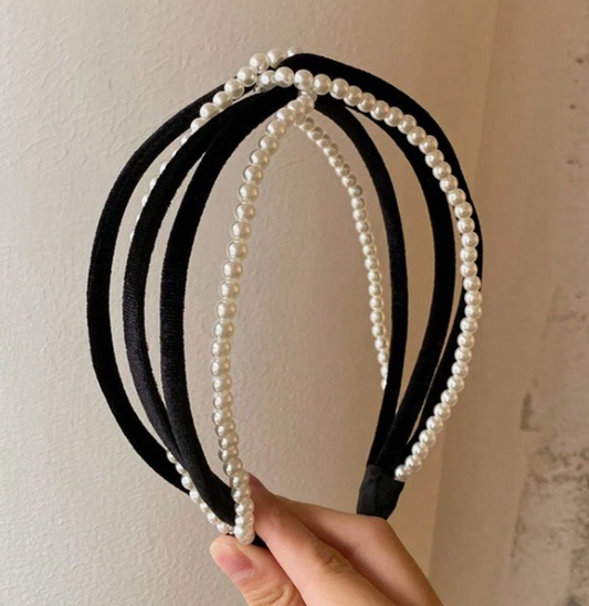 Pearl Fabric Headband