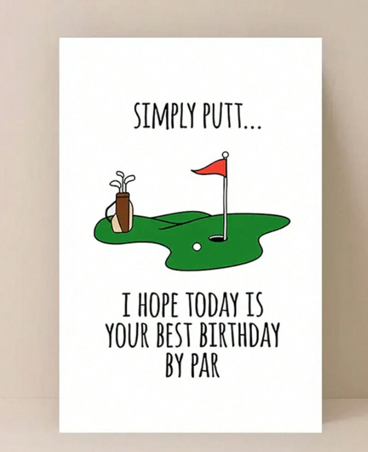 Golf Birthday Card