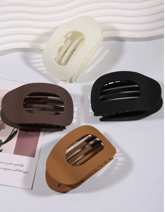 Flat Round Hair Clip