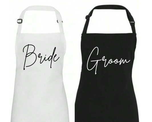Bride and Groom Apron
