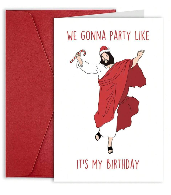 Jesus Birthday Christmas Greeting Card