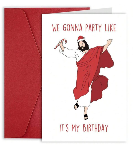 Jesus Birthday Christmas Greeting Card
